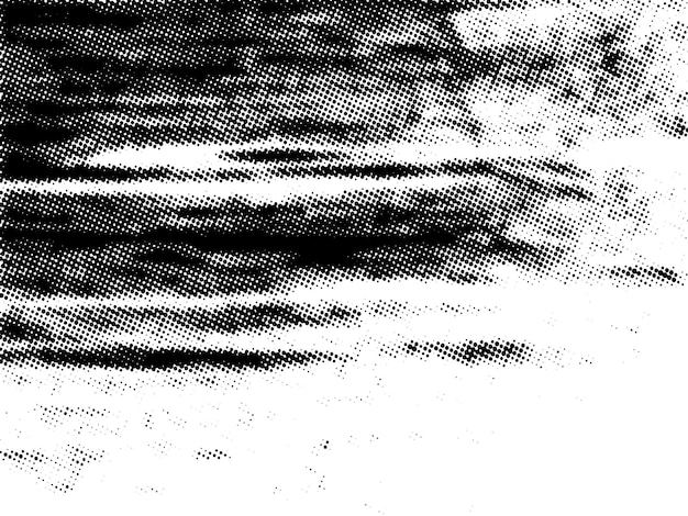 Negro y blanco Grunge semitono vectorial textura de superposición de angustia