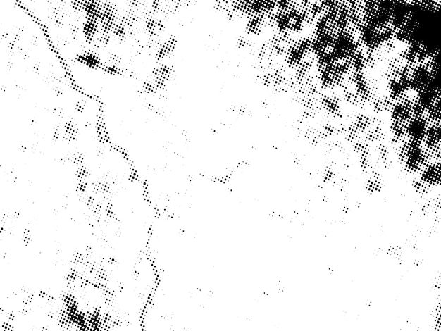 Negro y blanco Grunge semitono vectorial textura de superposición de angustia