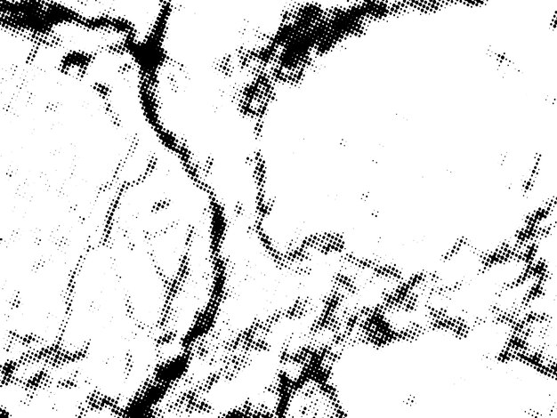 Negro y blanco Grunge semitono vectorial textura de superposición de angustia