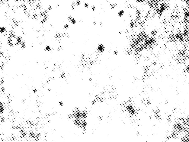 Negro y blanco Grunge semitono vectorial textura de superposición de angustia