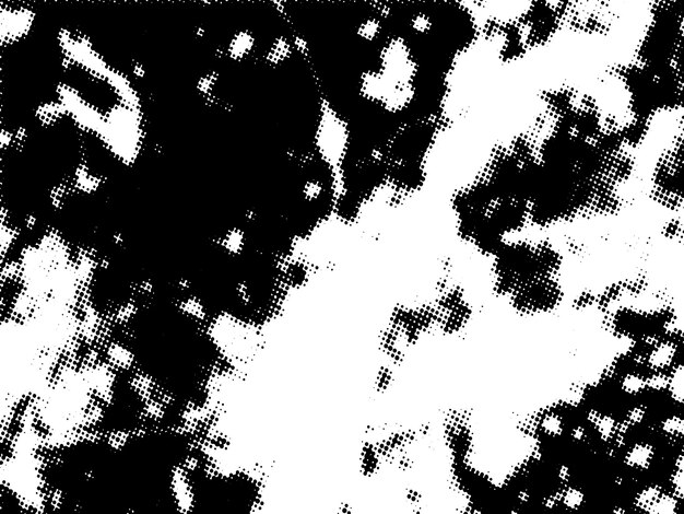 Negro y blanco Grunge semitono vectorial textura de superposición de angustia