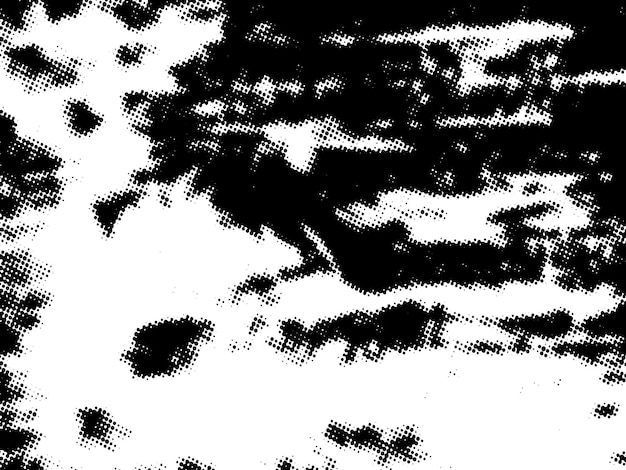 Negro y blanco Grunge semitono vectorial textura de superposición de angustia