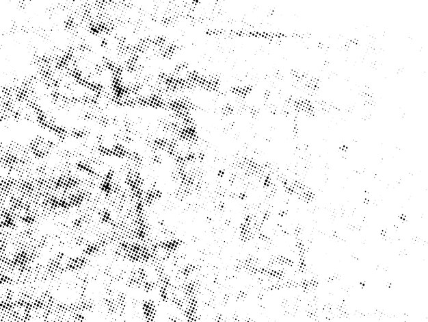 Negro y blanco Grunge semitono vectorial textura de superposición de angustia