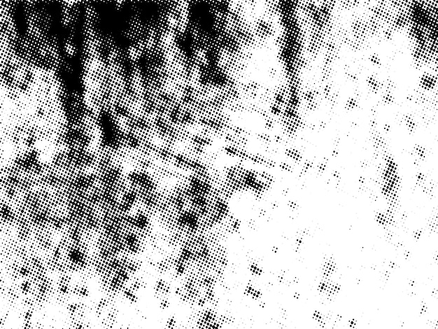 Negro y blanco Grunge semitono vectorial textura de superposición de angustia