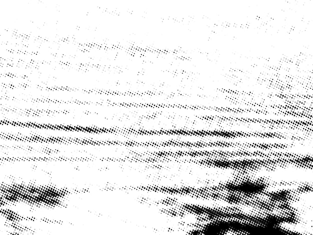 Negro y blanco Grunge semitono vectorial textura de superposición de angustia