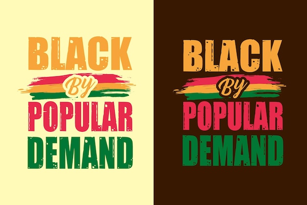 Negro por demanda popular diseño de cotizaciones del mes de la historia negra