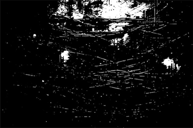 Negro sucio grunge textura destresada en fondo blanco imagen vectorial textura de fondo