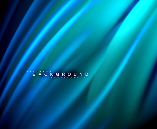 Neón brillante onda energía mágica y fondo de movimiento ligero Plantilla de fondo de pantalla vectorial