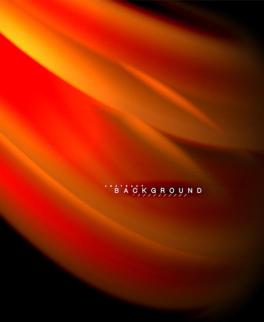 Neón brillante onda energía mágica y fondo de movimiento ligero Plantilla de fondo de pantalla vectorial