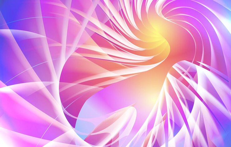 Vector neón colorido 3d ilustrado futurista abstracto vector de tecnología moderna con azul con diseño de fondo de color blanco