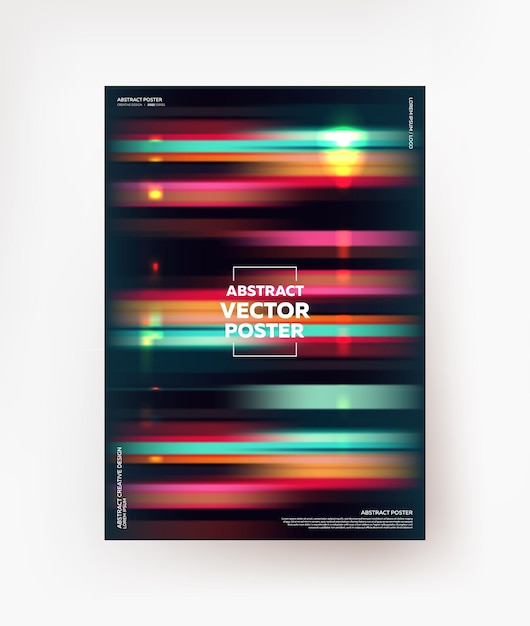 Neón, fondo borroso con reflejos. Vector.