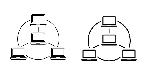 Network icon design template