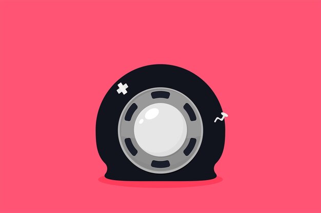 Neumático de coche Vector ilustración de moda plana