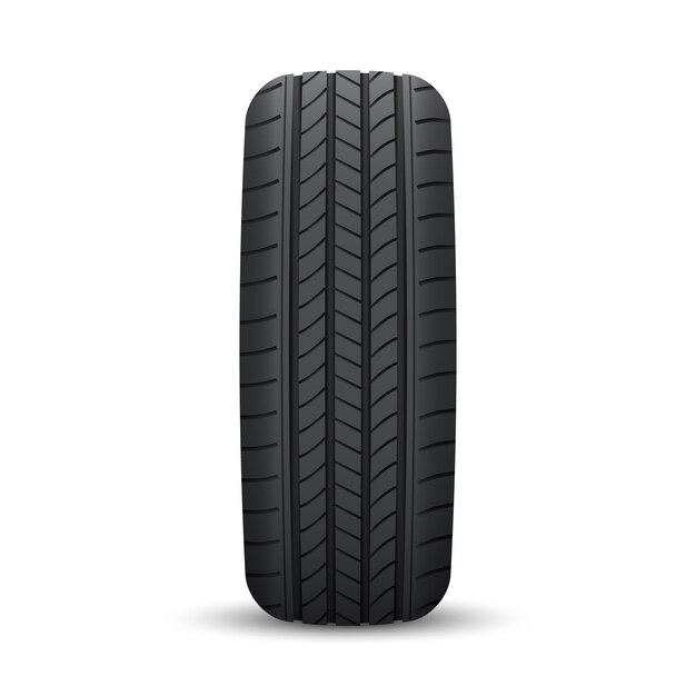 Neumático de rueda de coche realista