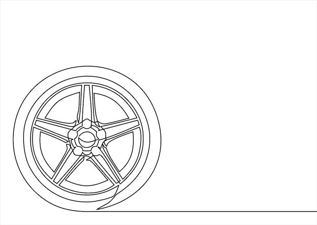 Neumáticos de automóvil de dibujo continuo de una línea con llanta de aleación, servicio de montaje de neumáticos y venta