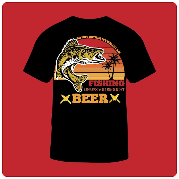 Único y mejor diseño de camiseta de pescado.