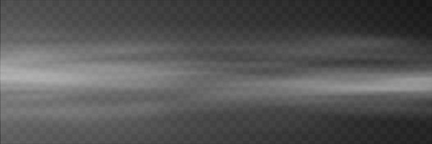 Niebla en un diseño de vector de imagen panorámica de fondo transparente