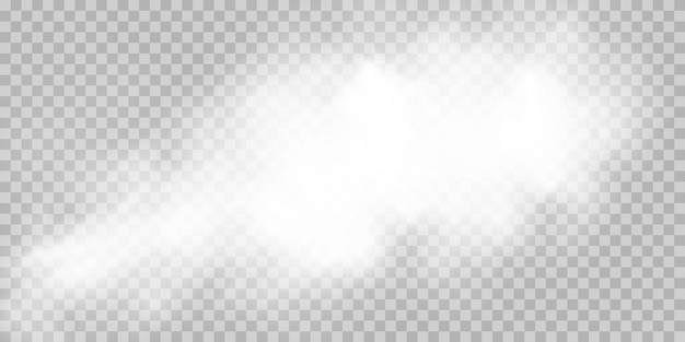 Niebla o humo aislado transparente efecto especial blanco vector nubosidad niebla o fondo de smog