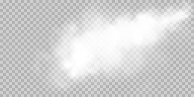 Niebla o humo aislado transparente efecto especial blanco vector nubosidad niebla o fondo de smog