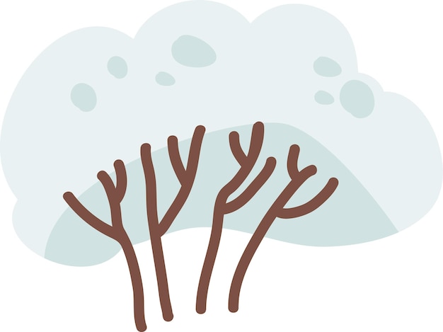 Nieve en el árbol