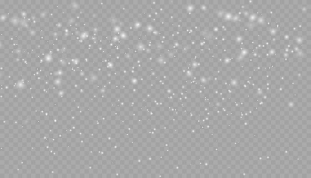 La nieve cae realista con copos de nieve y nubes vector nevadas pesadas copos de Nieve en diferentes