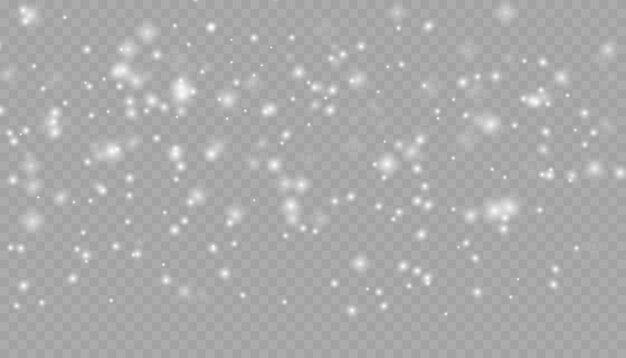 La nieve cae realista con copos de nieve y nubes vector nevadas pesadas copos de Nieve en diferentes