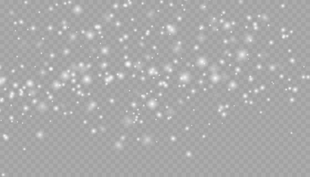 La nieve cae realista con copos de nieve y nubes vector nevadas pesadas copos de Nieve en diferentes