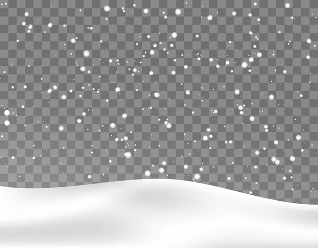 Vector nieve cayendo fondo navidad vecto