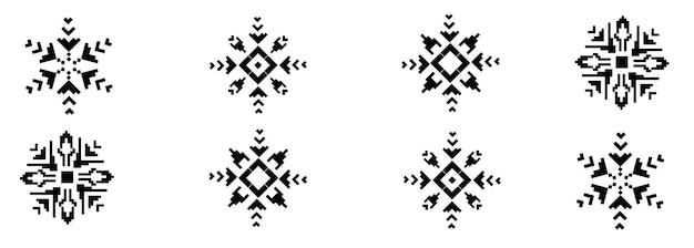 Nieve clipart forma ilustración mandala arte o estrella abstracta