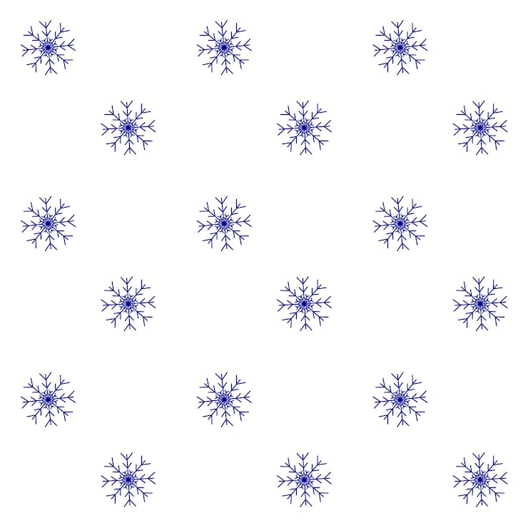 Vector nieve de patrones sin fisuras azul fondo blanco