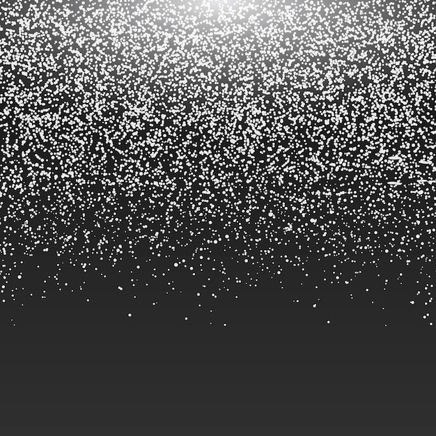 Vector nieve que cae sobre fondo oscuro fondo de copos de nieve voladores imagen de estado de ánimo de vacaciones de navidad ilustración de vector de nevadas de año nuevo plantilla de diseño