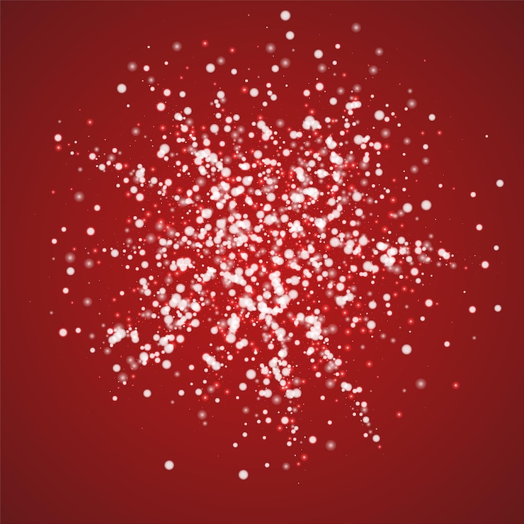 Vector la nieve se superpone al fondo navideño sutil