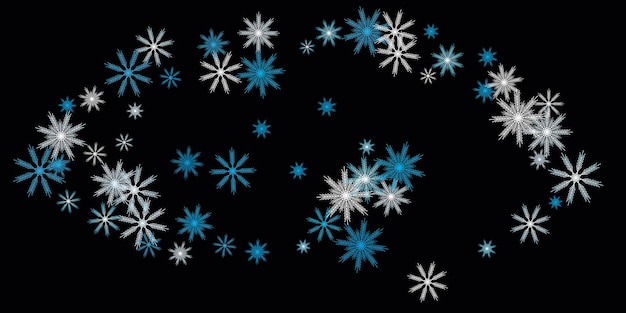 La nieve vectorial png La caída de copos de nieve en un fondo transparente aislado Los copos de Nieve Tormenta de nieve de invierno nevada png