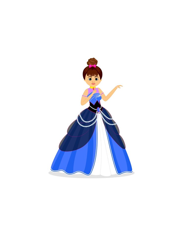Niña blanca con vestido