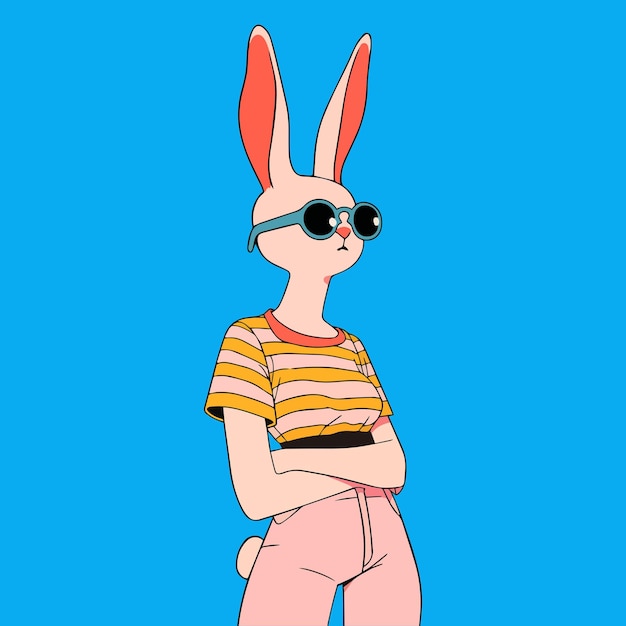 La niña conejo genial