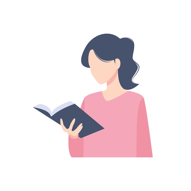 niña leyendo un libro