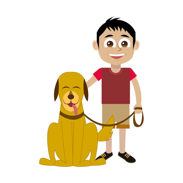 niña con su perro