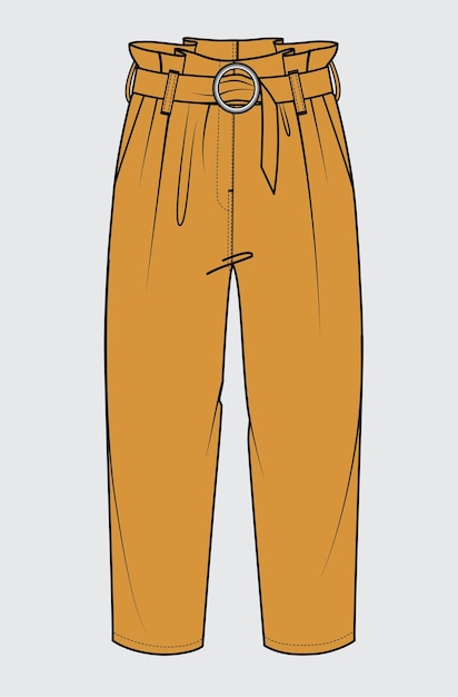 Niñas y adolescentes pantalones pantalones y fondos ilustración vectorial