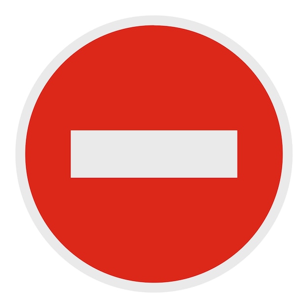 Ningún icono de entrada Ilustración plana de ningún icono de vector de entrada para web