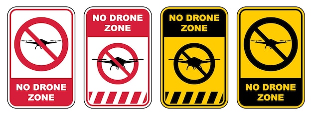 Ningún vector de señal de zona de drones