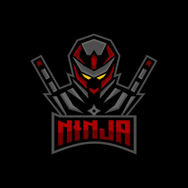 Ninja esports logo mascota de juegos