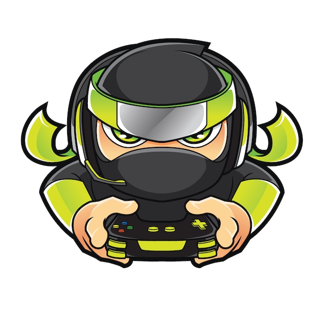 Vector ninja gamer