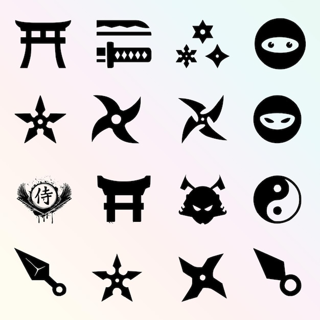 Ninja y el icono del mega paquete de armas