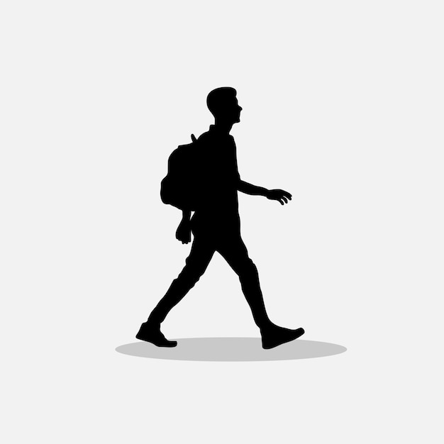 Niño caminando vector png