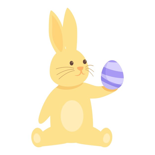 Niño conejo icono dibujos animados vector Animal chocolate Lindo huevo