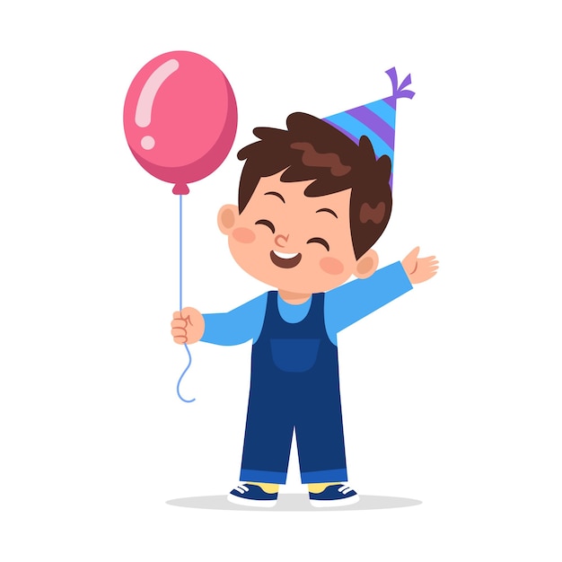 Niño de cumpleaños libre vector icono de ilustración lindo utensilios casa casa