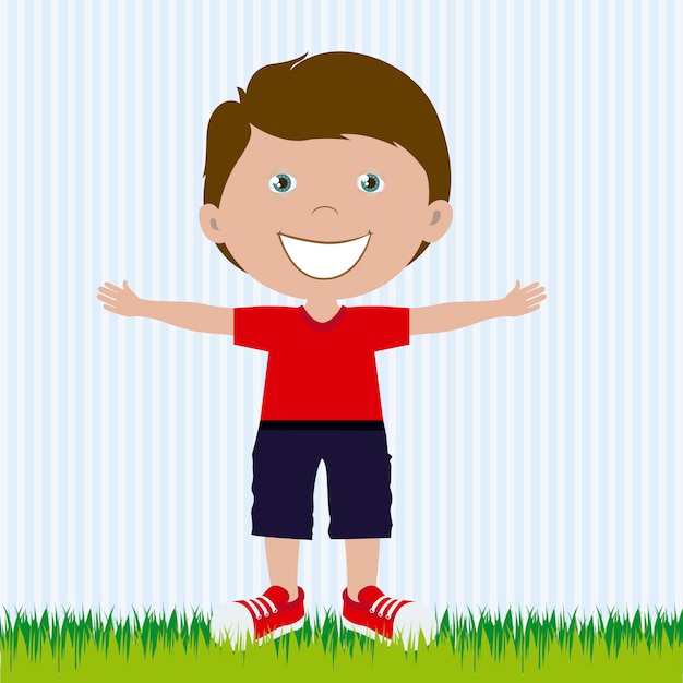 niño de dibujos animados
