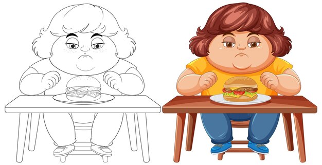 Un niño disfrutando de una deliciosa hamburguesa