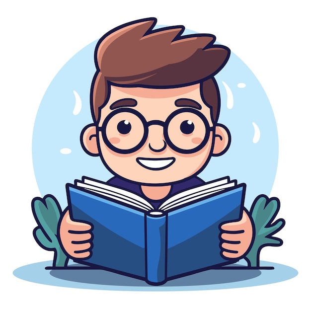 un niño leyendo un libro