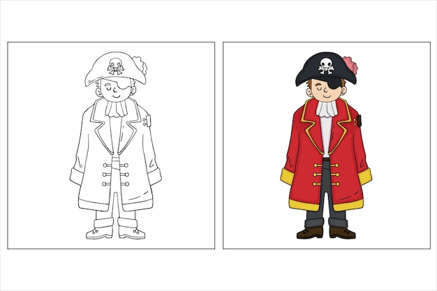 Niño Lindo En Disfraces De Halloween Para Colorear Pagina 18